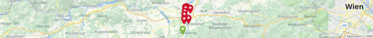 Kartenansicht für Apotheken-Notdienste in der Nähe von Harland (Sankt Pölten (Stadt), Niederösterreich)